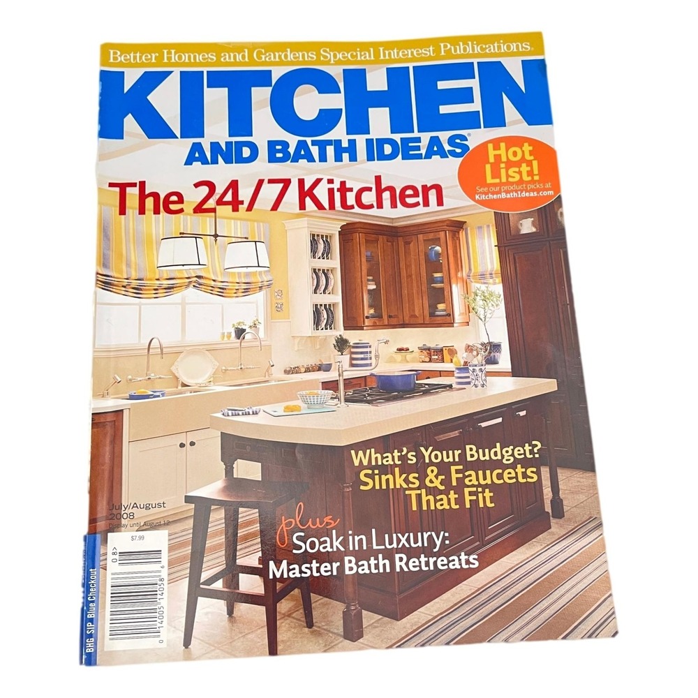 Kitchen and Bath Ideas Specialty Guide Better Homes Gardens Aug‎ 2008 Magazine
